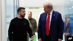 Hai ông Donald Trump và Volodymyr Zelenskyy trong lần gặp nhau ở New York hồi tháng 9 năm 2024